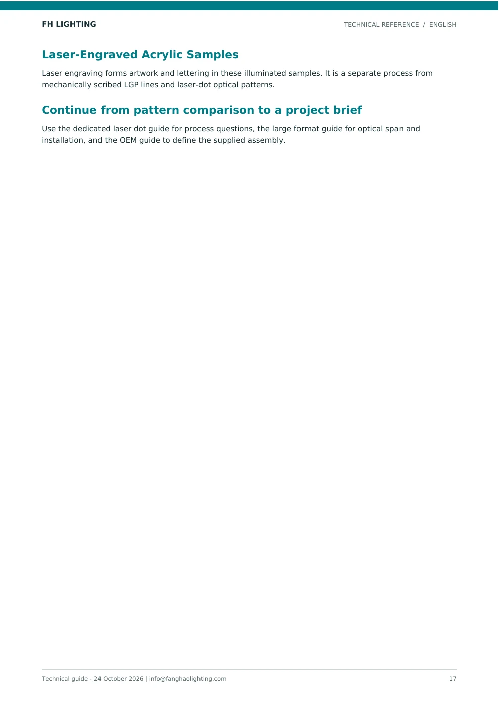 Technical guide page